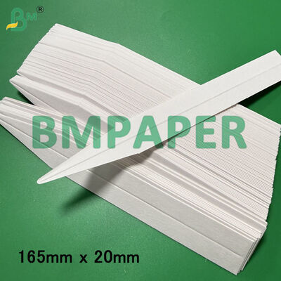 Tiras de papel de prueba de fragancia blanca, tablero absorbente de 160 mm x 10 mm y 170 mm x 9 mm