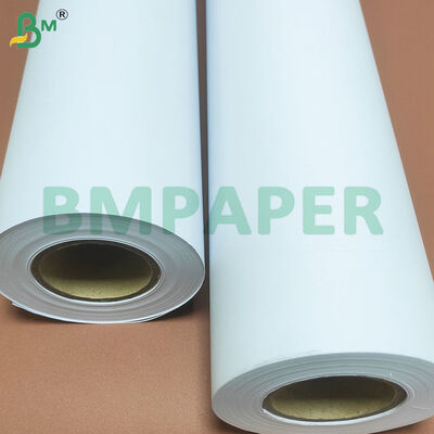Inkjet Print CAD Plotter Paper Rolls Two Side White Uncoated