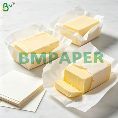 Papel de envolver a prueba de grasa de 45 g para envolver mantequilla / envasado de margarina